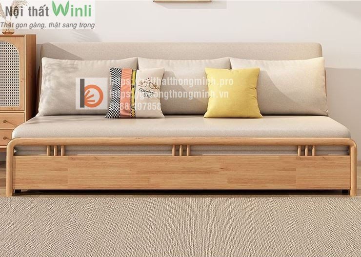 Sofa giường gỗ thông minh